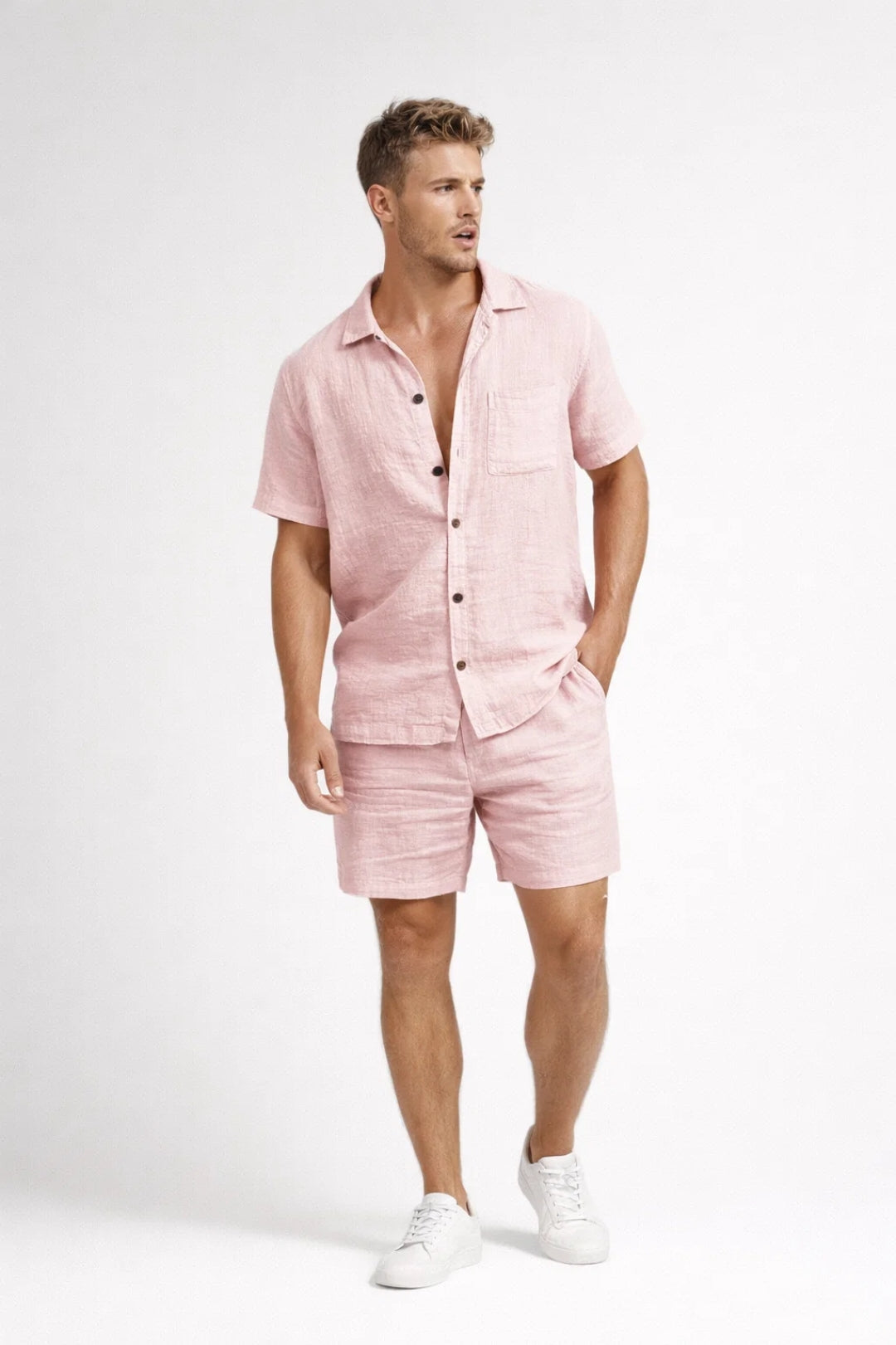 Conjunto para Hombre | Verano con Botones | Cómodo