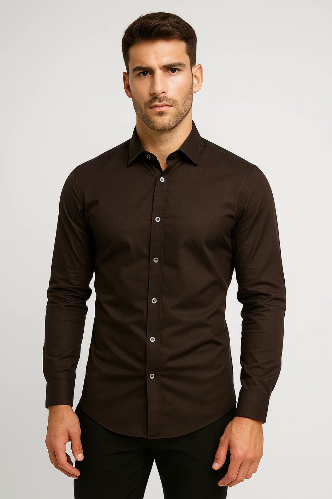 Camisa Hombre Slim Fit | Manga Larga Casual
