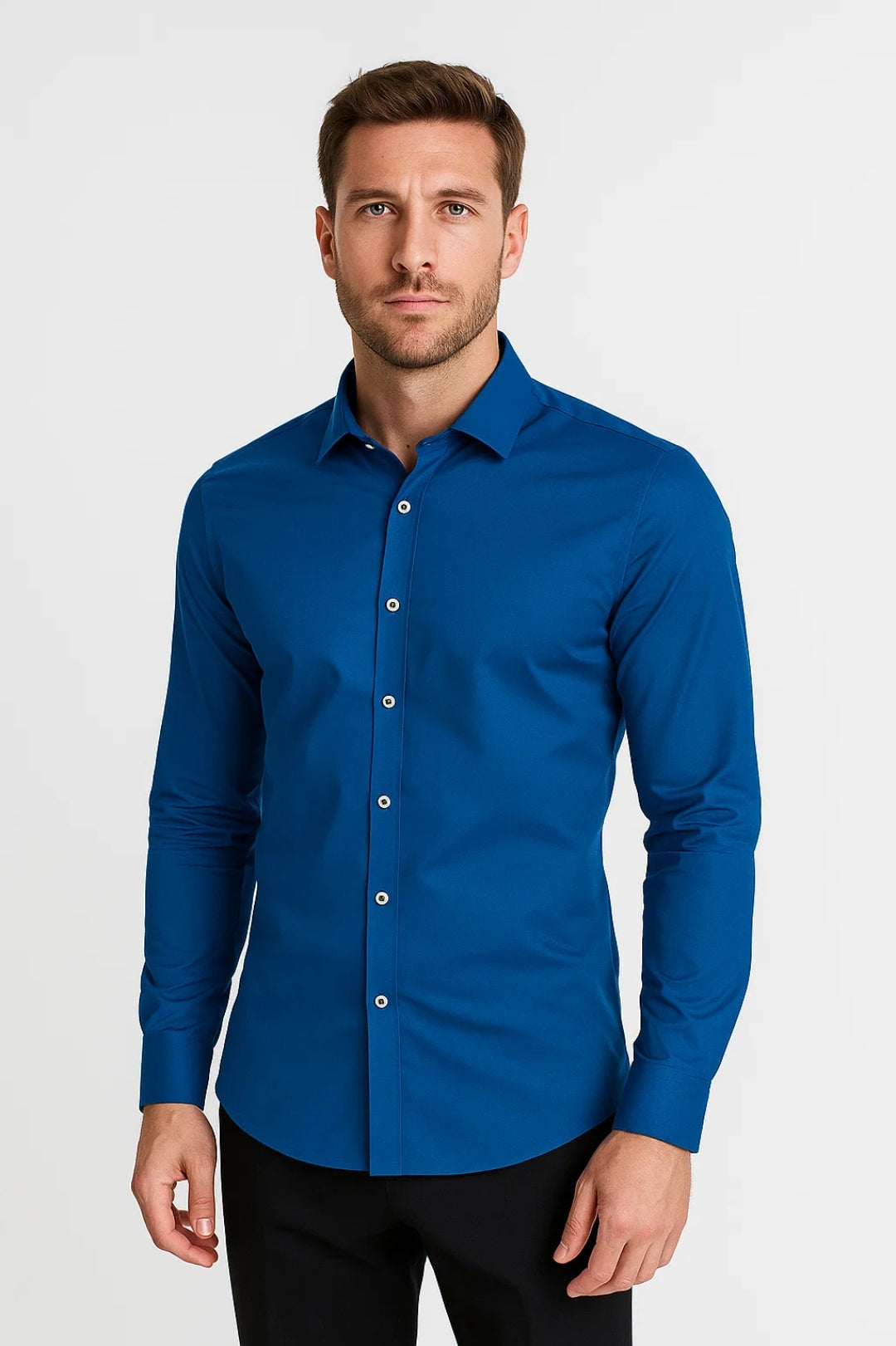 Camisa Hombre Slim Fit | Manga Larga Casual