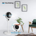 Ventilador de pie y mesa altura regulable con oscilación doble y mando a distancia