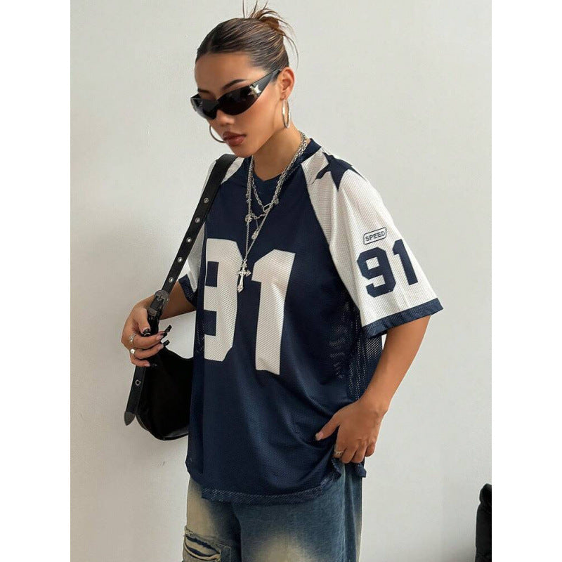 Camiseta Deportiva Oversize | Estampado Digital | Moda Callejera Y2K