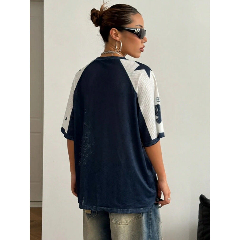 Camiseta Deportiva Oversize | Estampado Digital | Moda Callejera Y2K