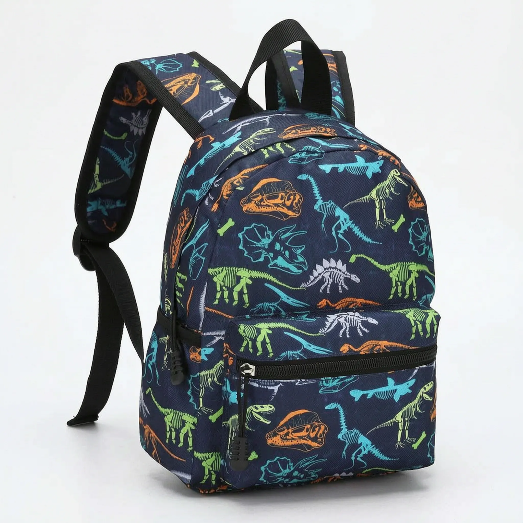 Mochila Escolar Infantil | Azul con Estampado | Compacta