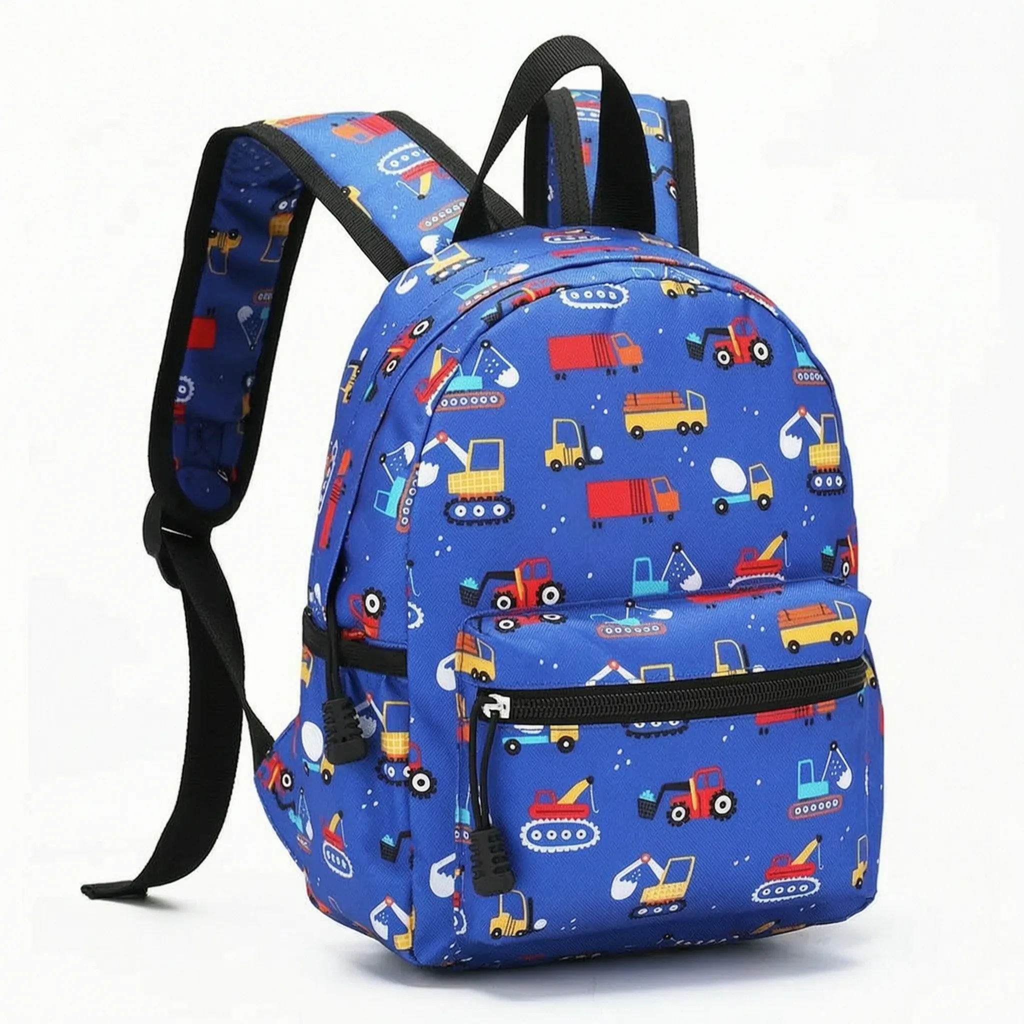 Mochila Escolar Infantil | Azul con Estampado | Compacta