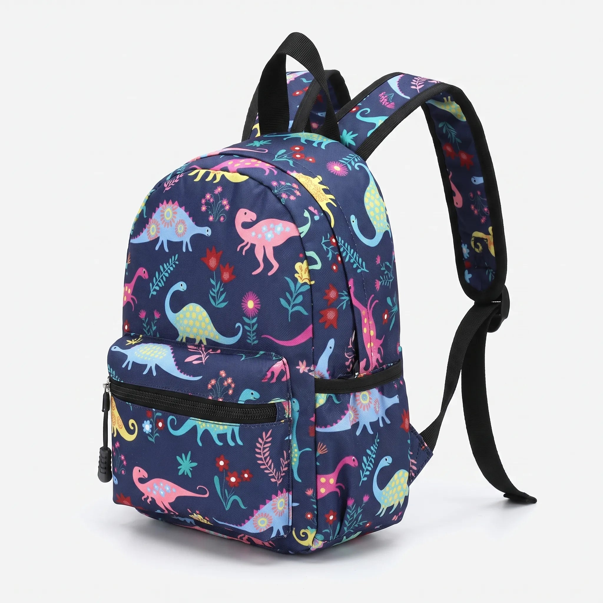 Mochila Escolar Infantil | Azul con Estampado | Compacta