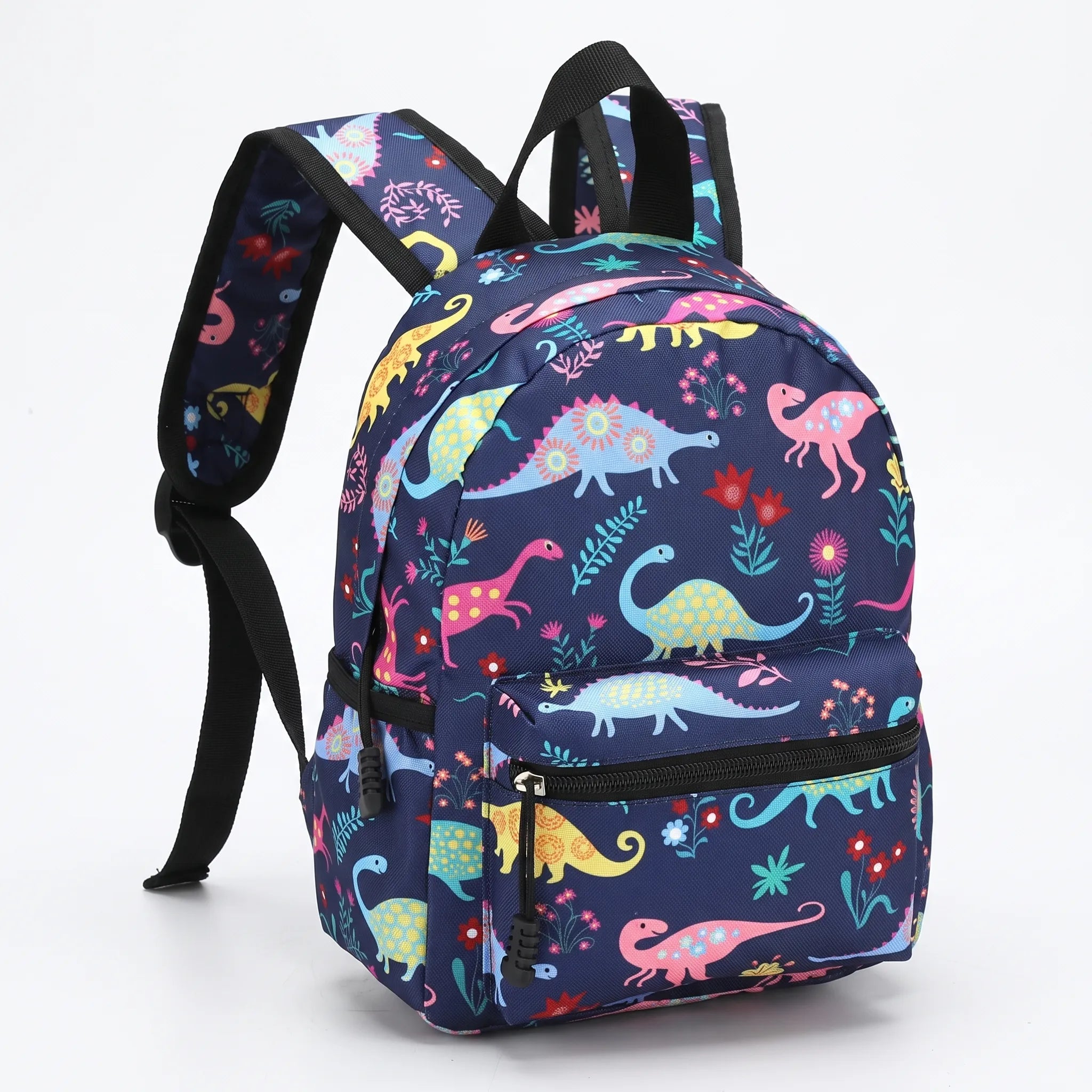 Mochila Escolar Infantil | Azul con Estampado | Compacta