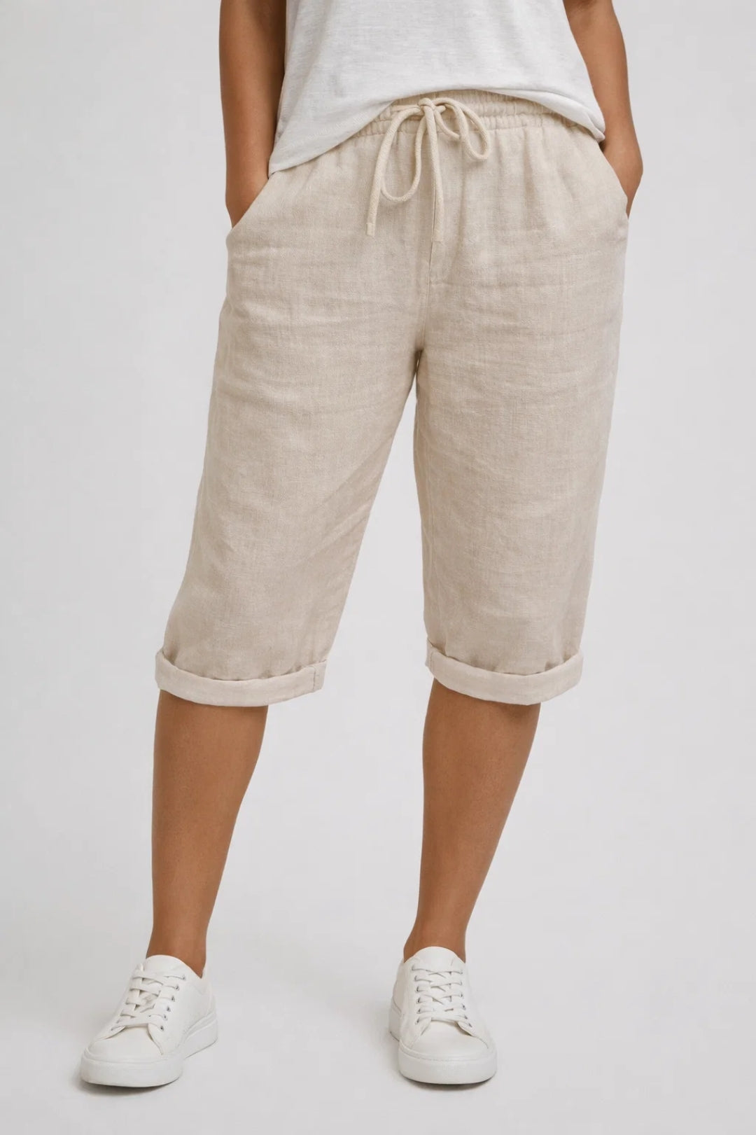 Pantalones Cortos Mujer | Ajuste Ancho Cintura Elástica | Verano