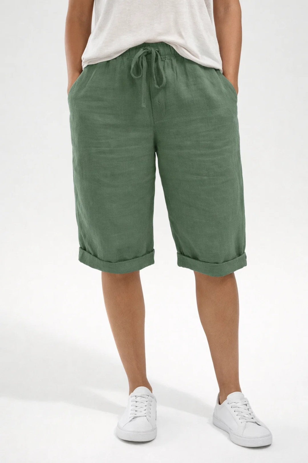 Pantalones Cortos Mujer | Ajuste Ancho Cintura Elástica | Verano