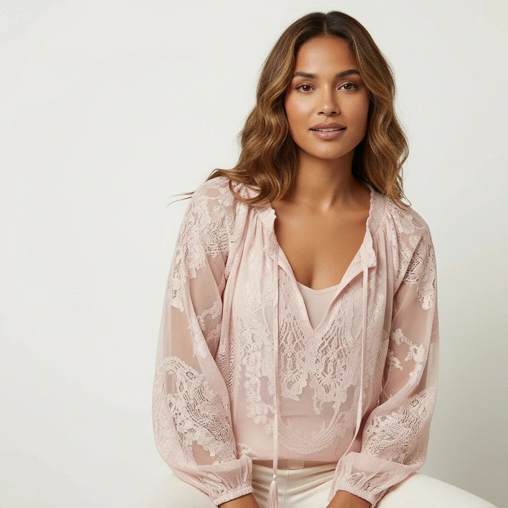 Blusa de Encaje | Bohemian, Romántica, Suelta