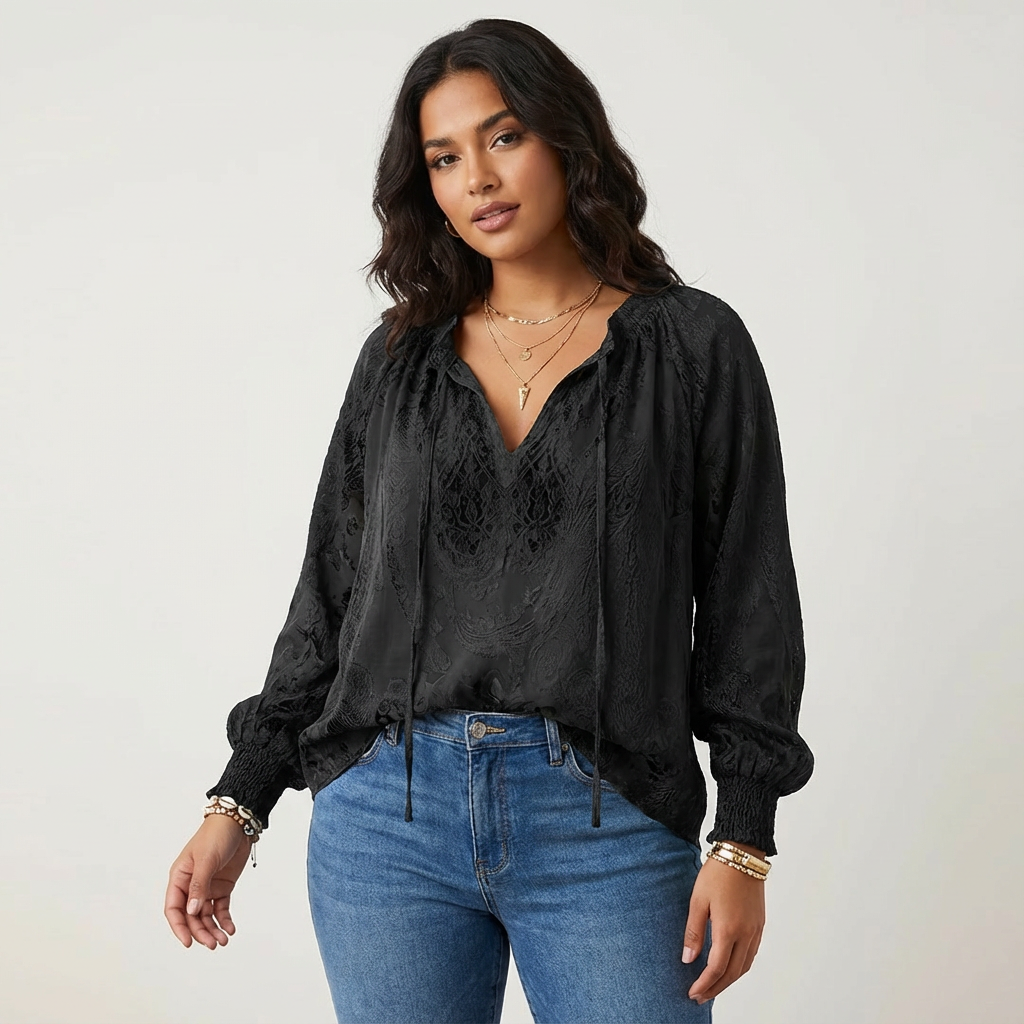 Blusa de Encaje | Bohemian, Romántica, Suelta