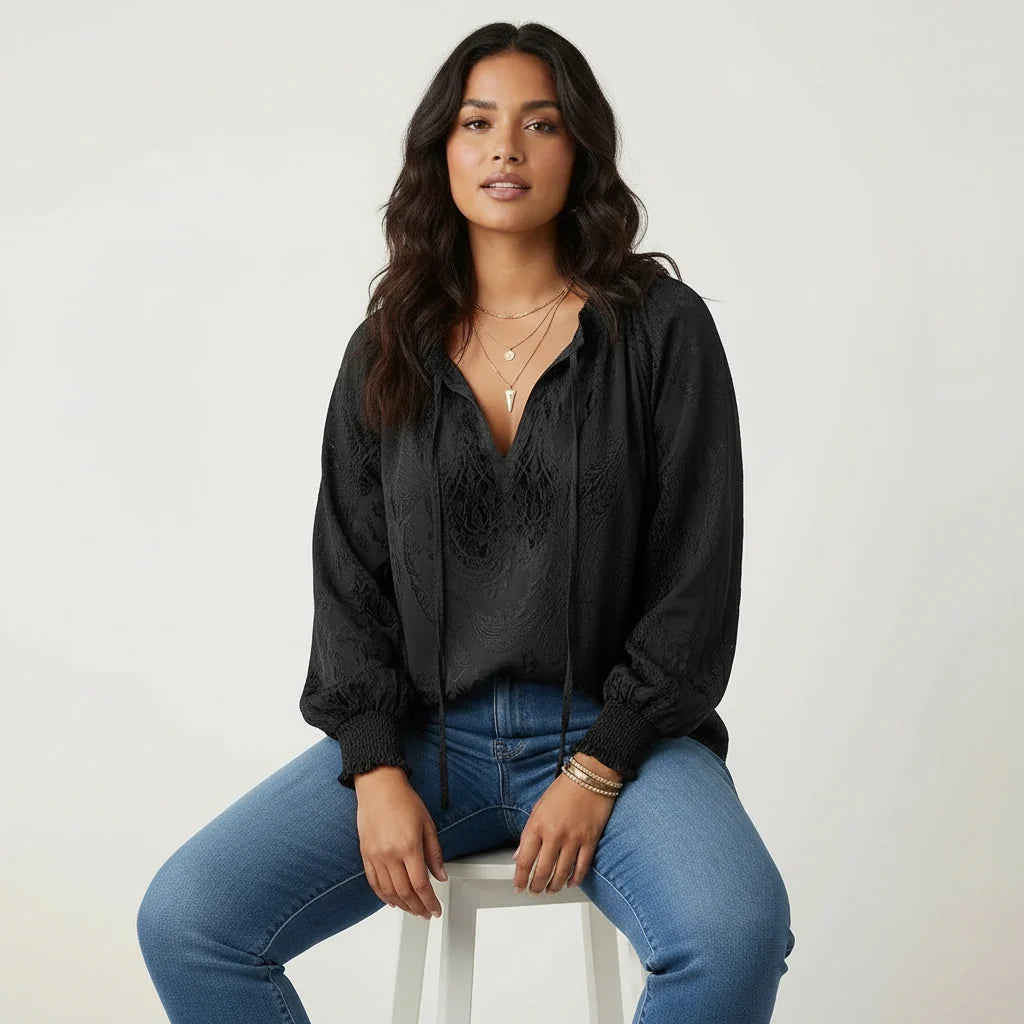 Blusa de Encaje | Bohemian, Romántica, Suelta