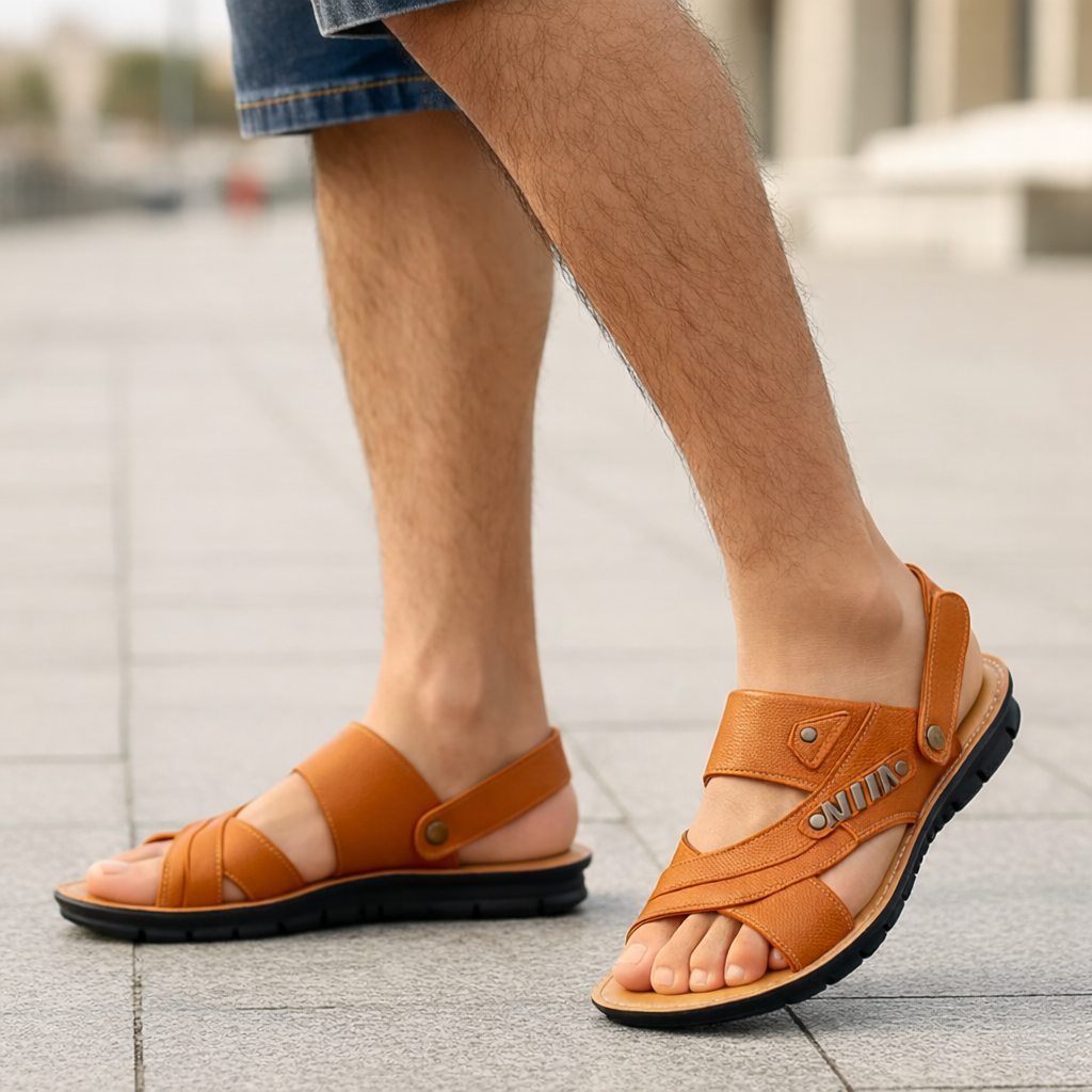 Henrik - Sandalias Ortopédicas Hombre - Soporte Arco Ajustables