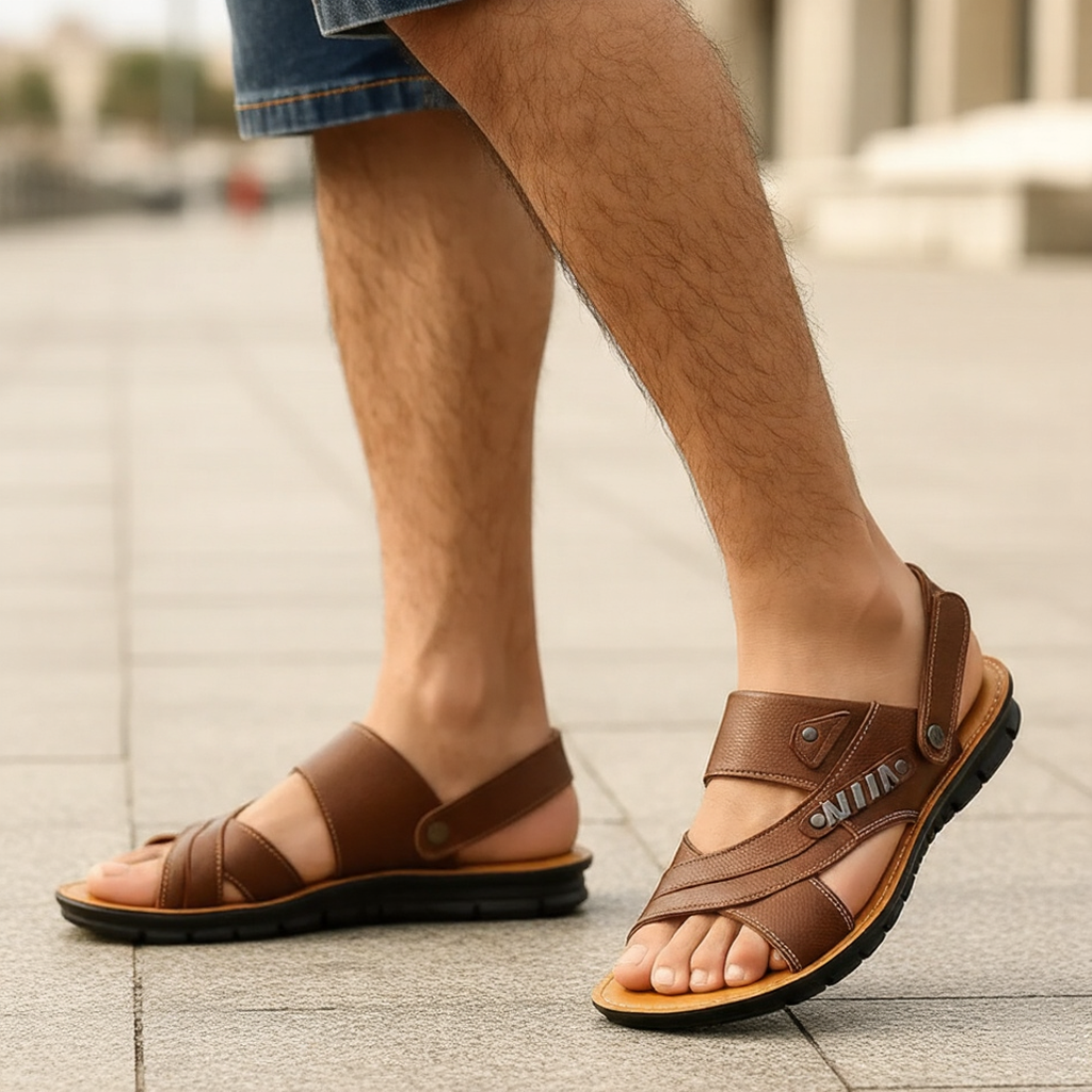 Henrik - Sandalias Ortopédicas Hombre - Soporte Arco Ajustables