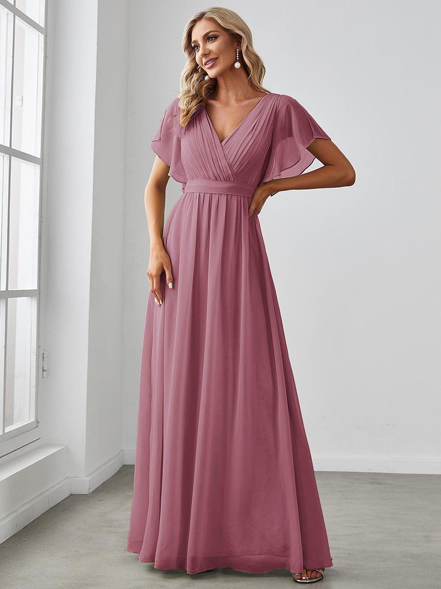 Vestido Maxi | Gasa A-línea Elegante | Fiesta y Bodas