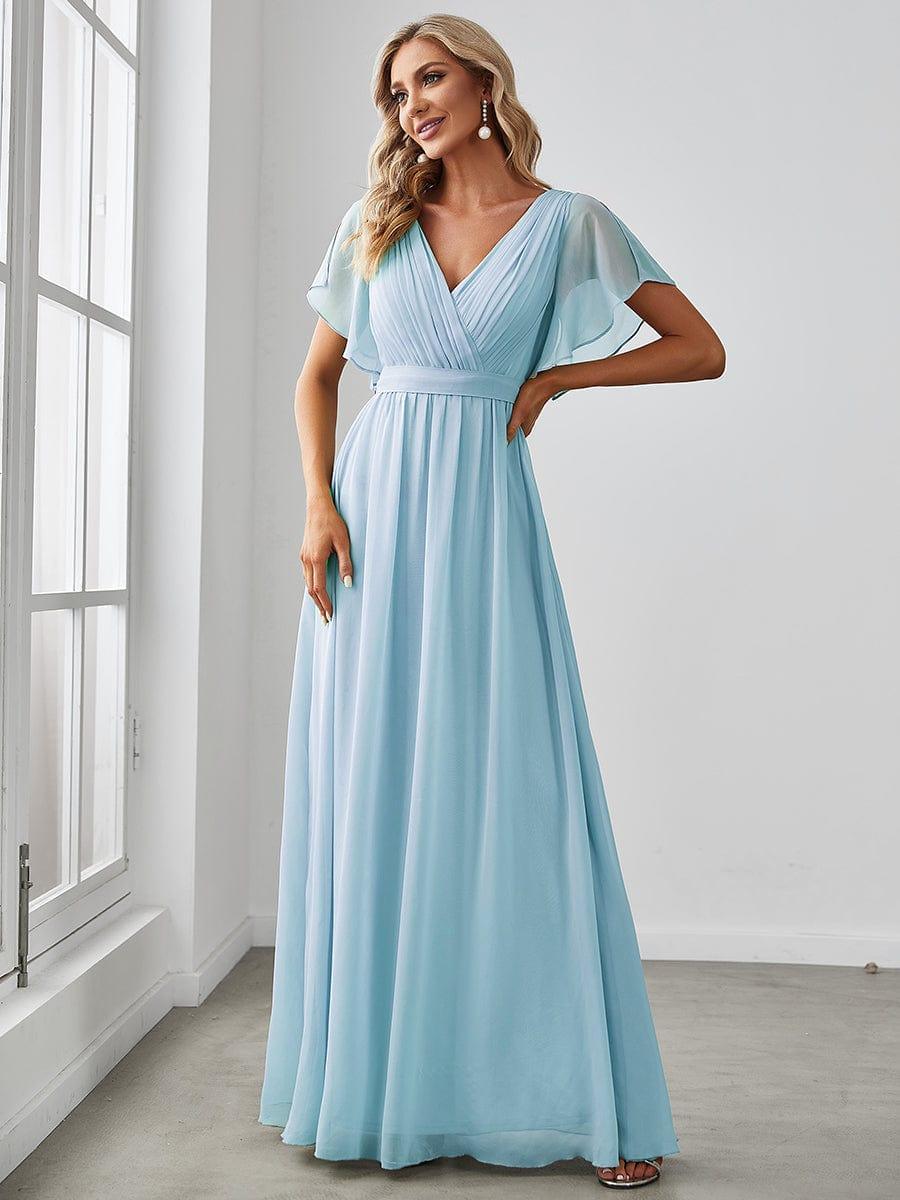Vestido Maxi | Gasa A-línea Elegante | Fiesta y Bodas