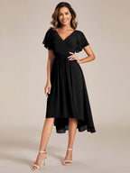 Vestido Mujer High-Low | Chiffon, Talle Imperio | Boda