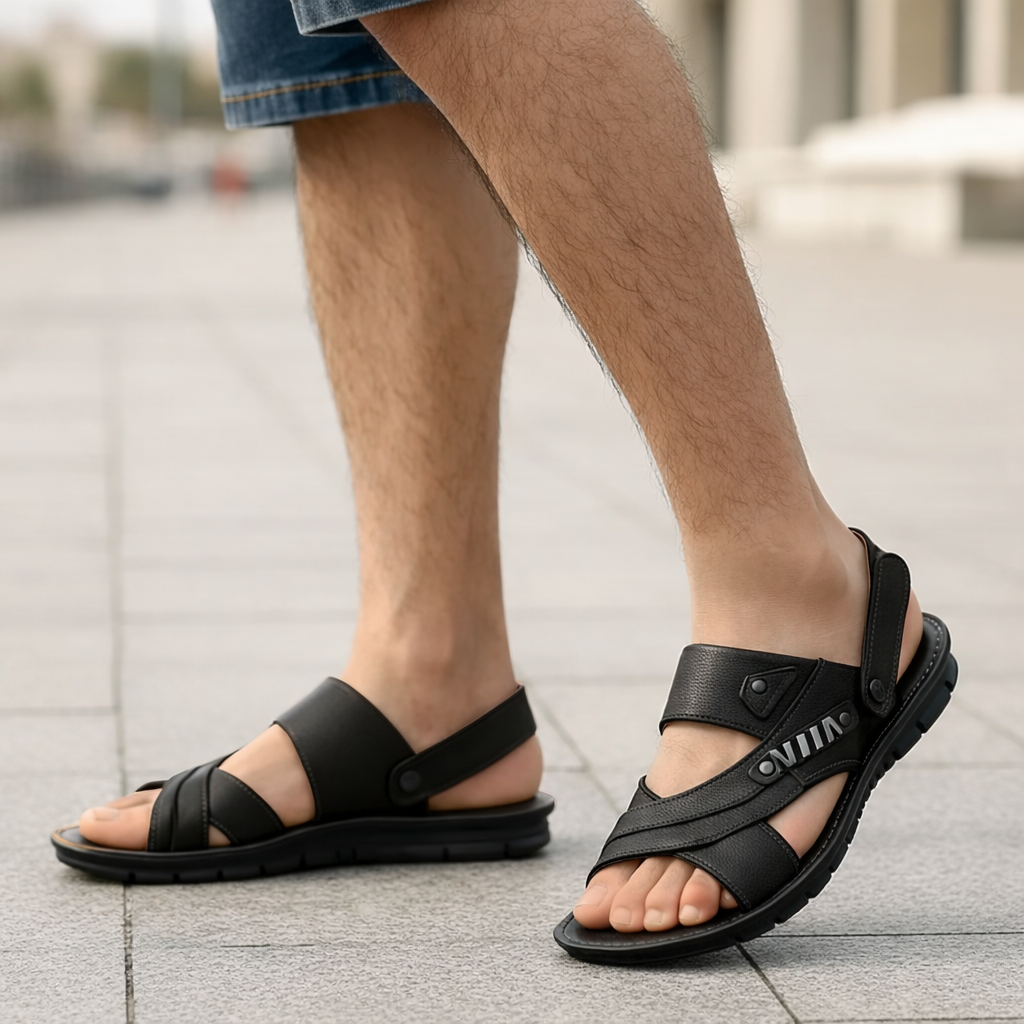 Henrik - Sandalias Ortopédicas Hombre - Soporte Arco Ajustables