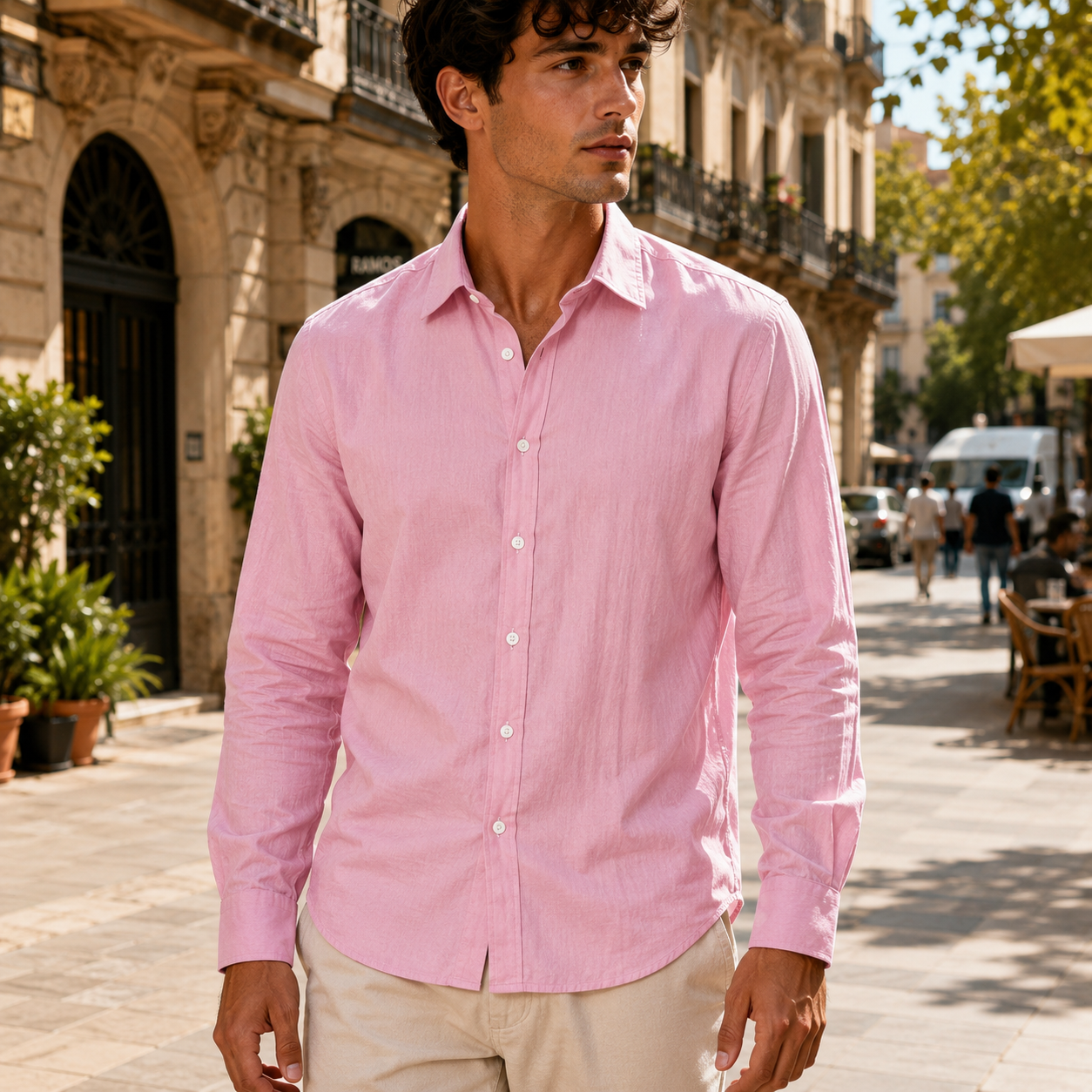 Camisa Ligera Transpirable de Manga Corta para Hombre | Ajuste Casual