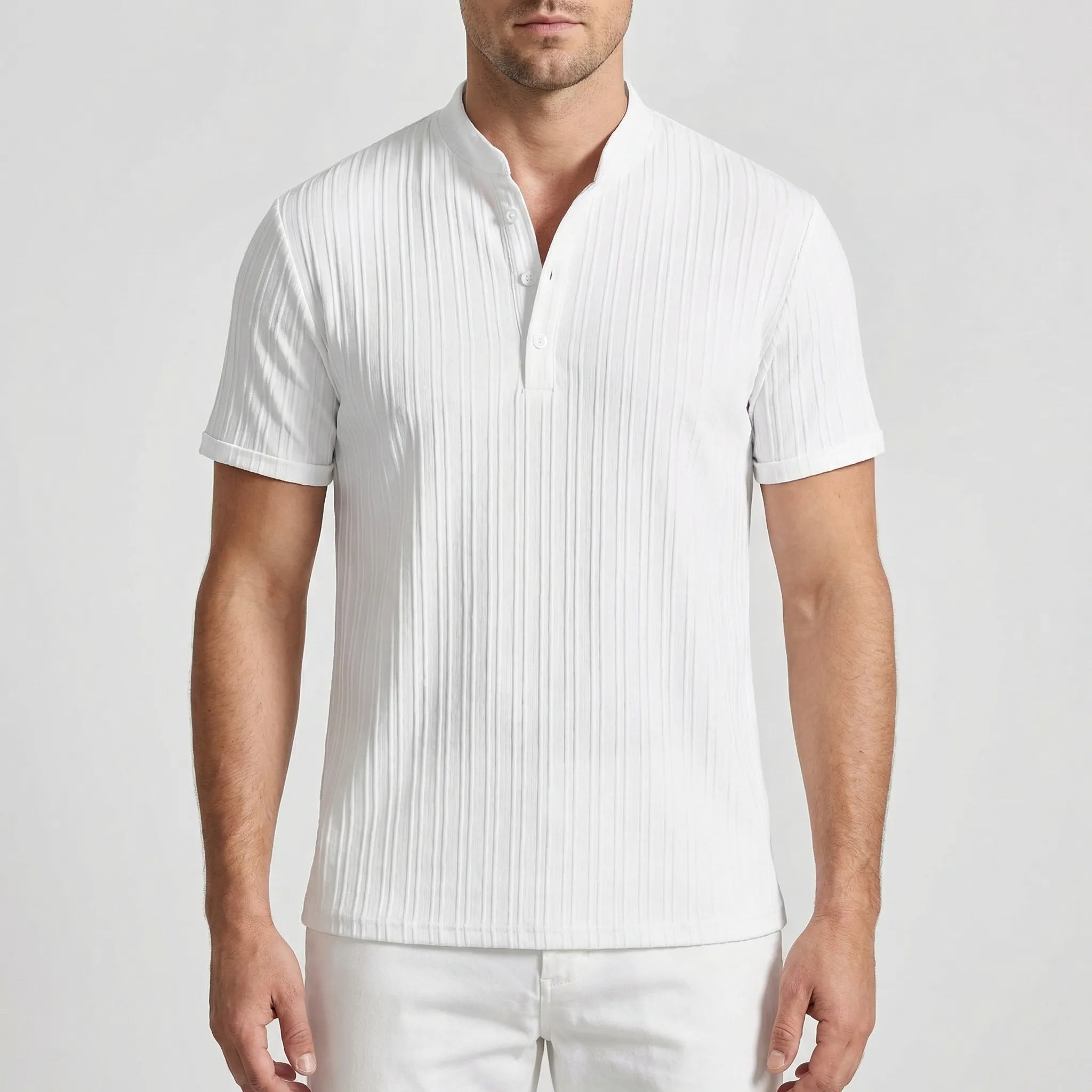 Polo para Hombres | Manga Corta, Botones | Ligero