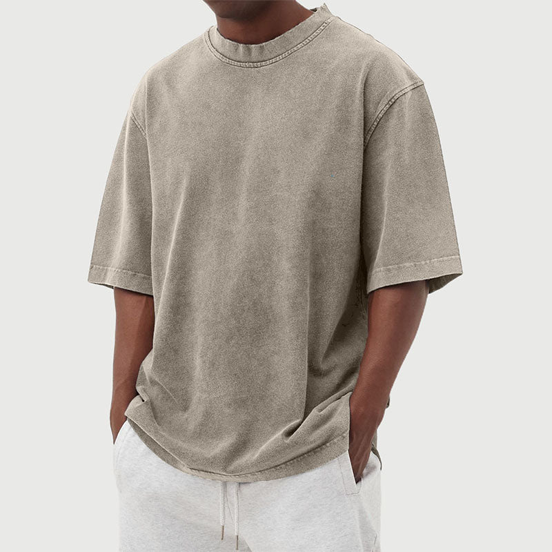 Camiseta Para Hombre | Oversized Lavado Vintage