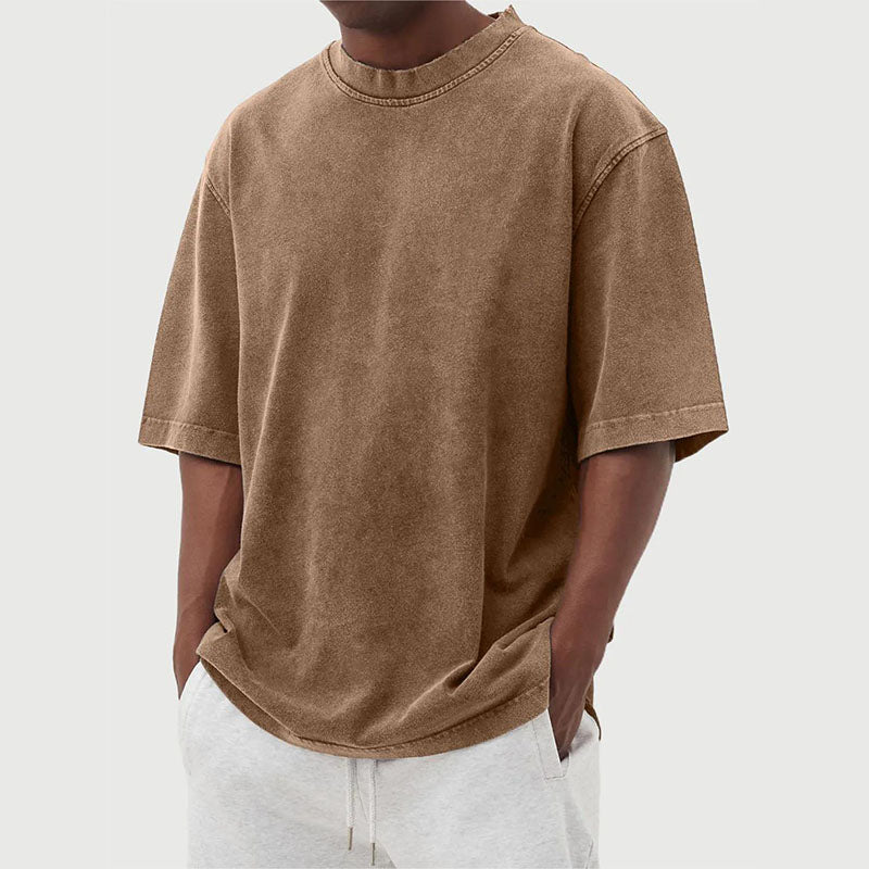Camiseta Para Hombre | Oversized Lavado Vintage