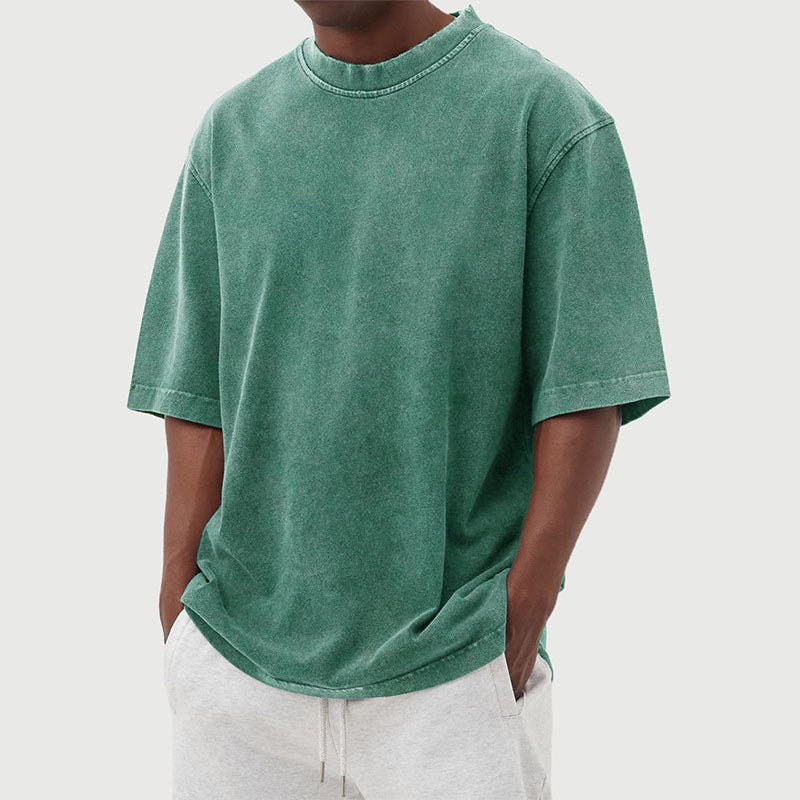 Camiseta Para Hombre | Oversized Lavado Vintage