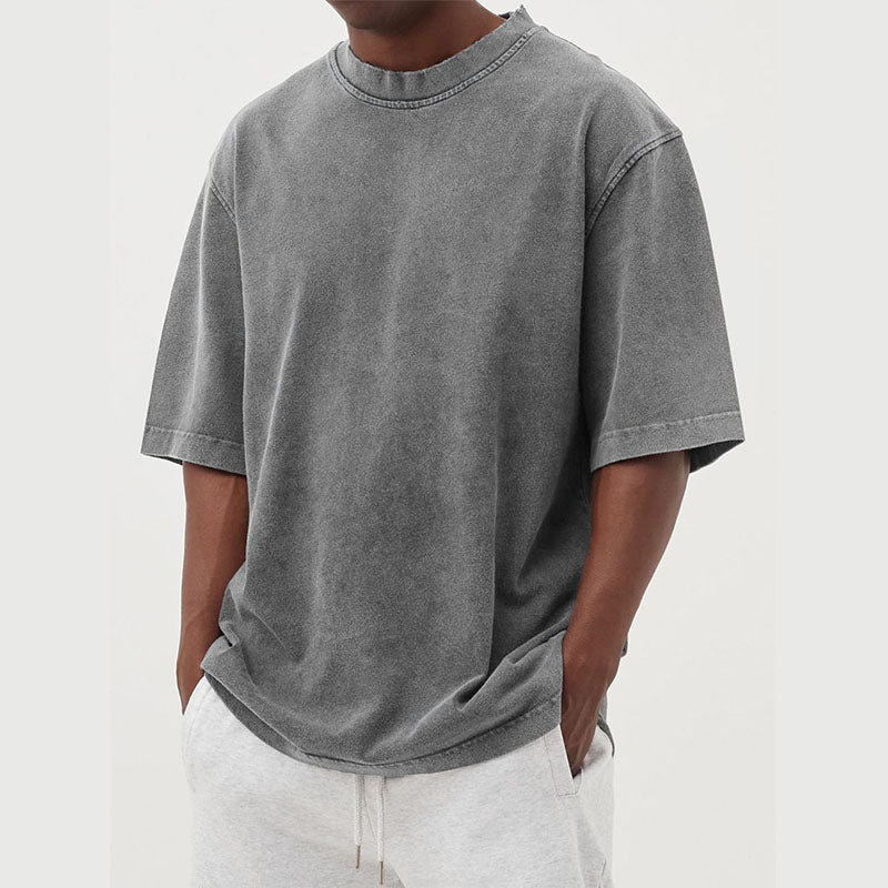Camiseta Para Hombre | Oversized Lavado Vintage