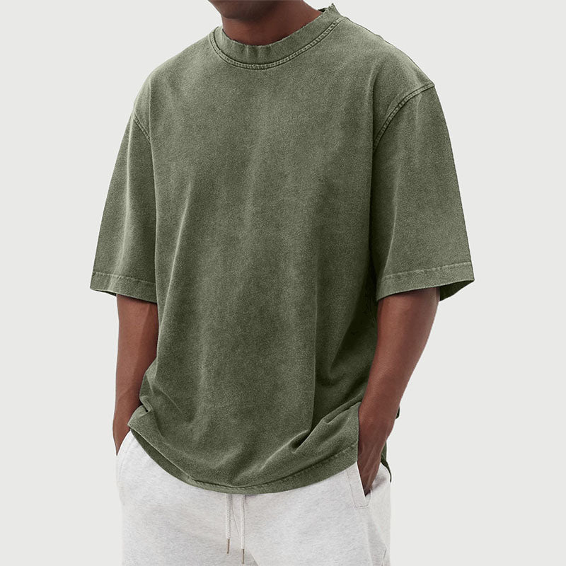 Camiseta Para Hombre | Oversized Lavado Vintage