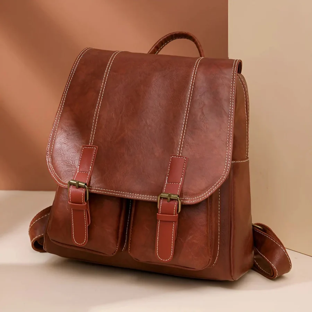 Mochila Vintage | Estilo Retro, Unisex | Marrón, Negro, Café
