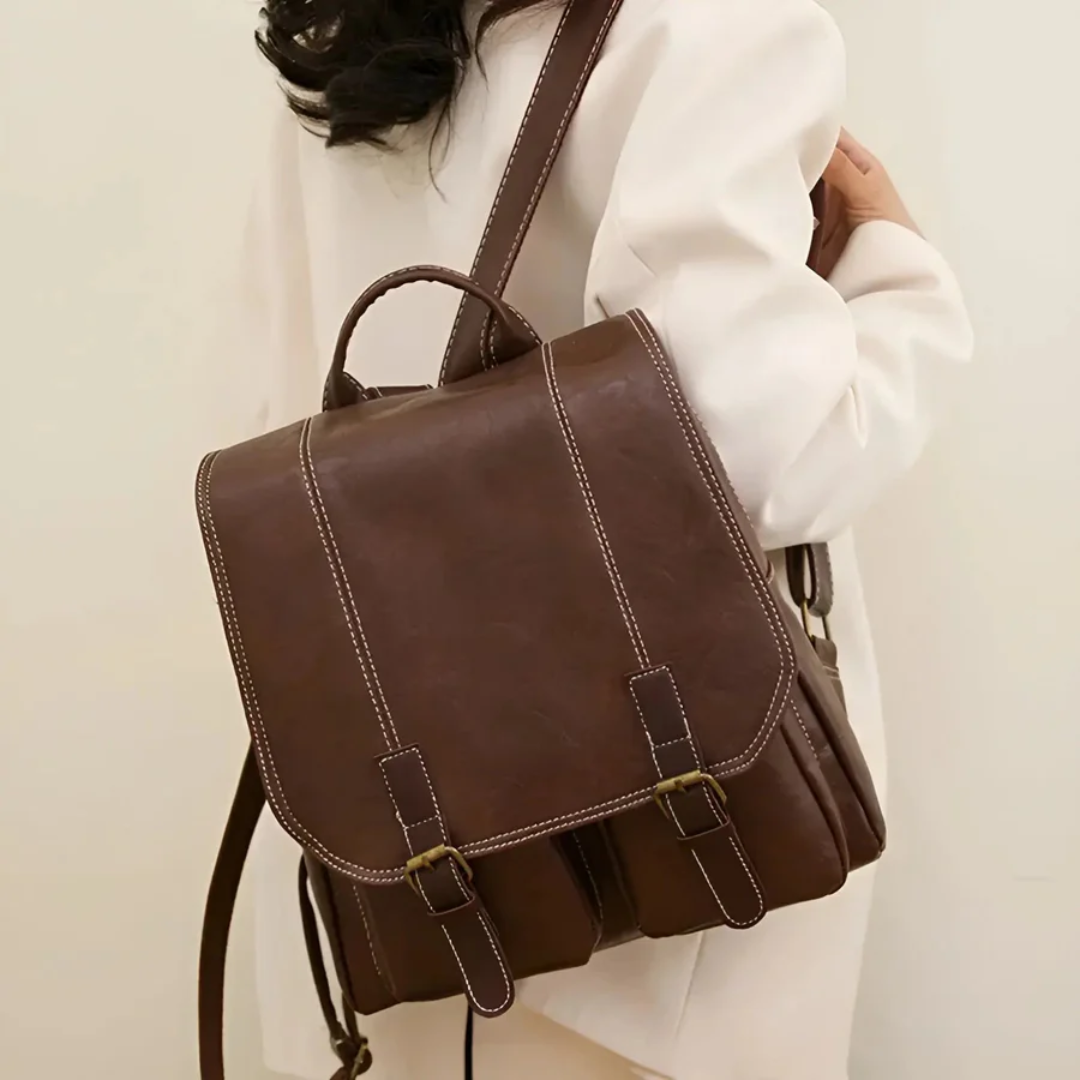 Mochila Vintage | Estilo Retro, Unisex | Marrón, Negro, Café