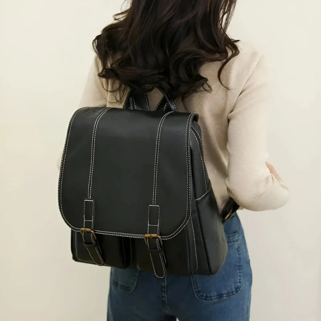 Mochila Vintage | Estilo Retro, Unisex | Marrón, Negro, Café