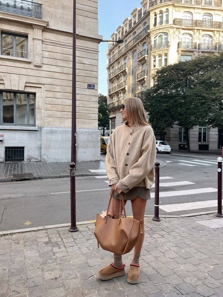 Bolsa de Hombro Vintage | Cuero Dividido, Espaciosa