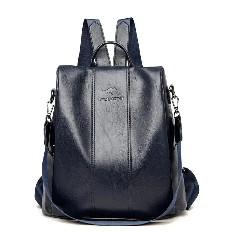 Mochila Mujer | Cuero PU, Antirrobo, Múltiples Compartimentos