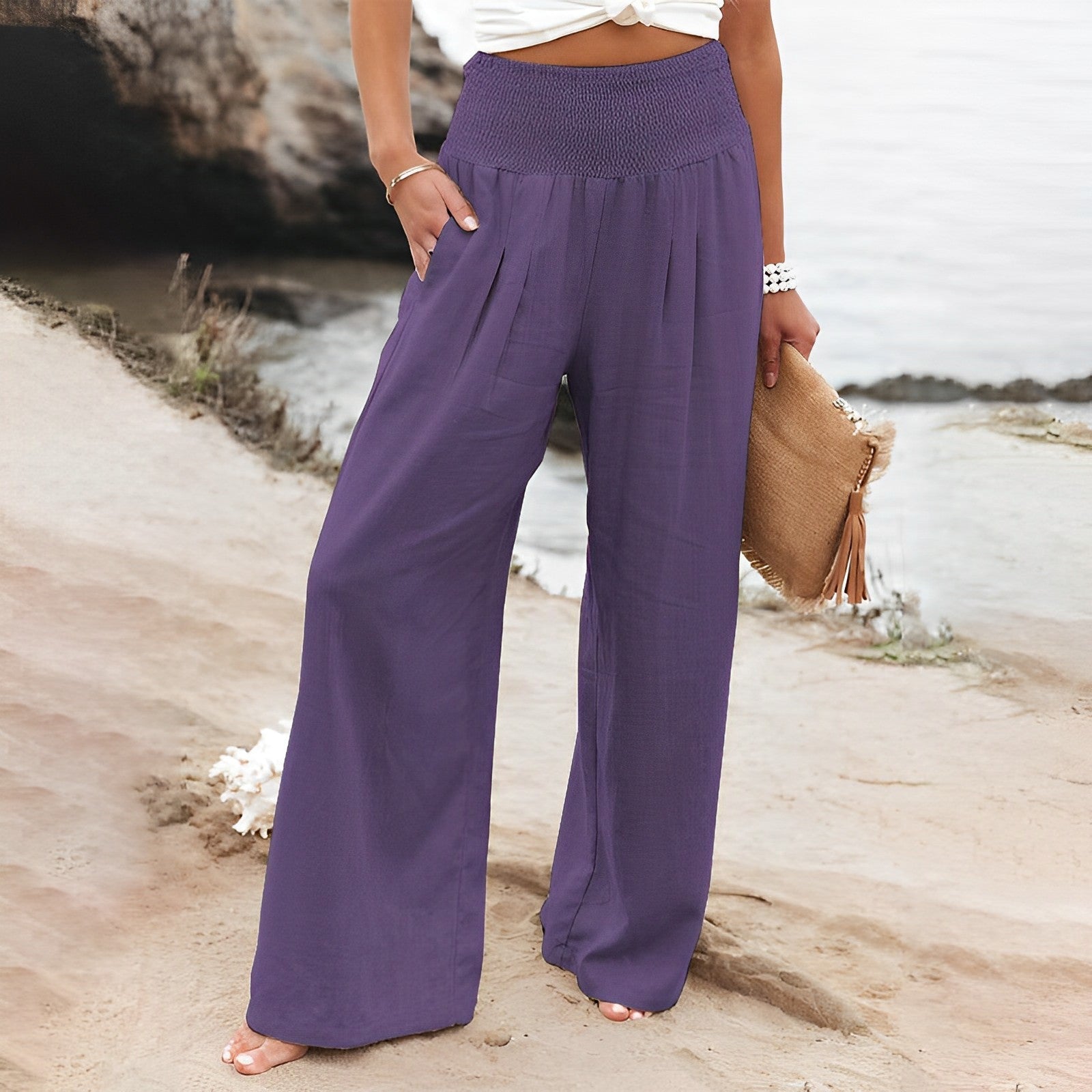 Pantalones Anchos para Mujer | Cintura Alta, Cómodos | Elegancia Diaria