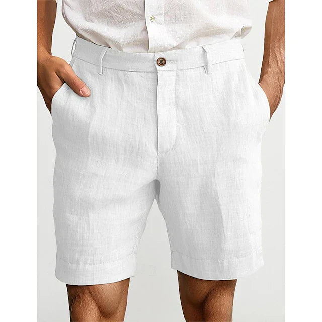 Tuur Pantalones Cortos de Lino para Hombre - Ligeros - Casuales