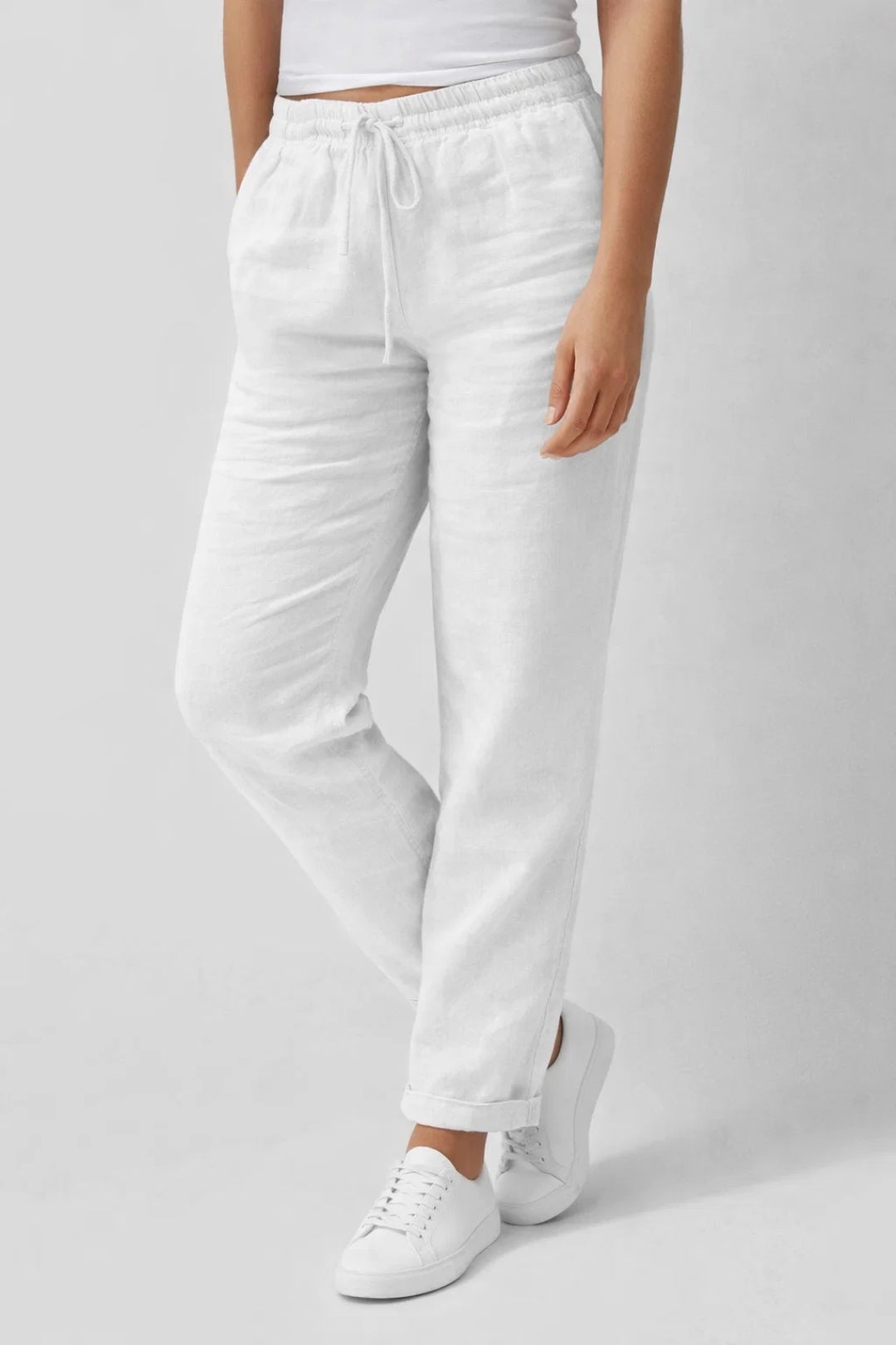 Pantalón Mujer | Recto Cómodo con Cordón | Verano