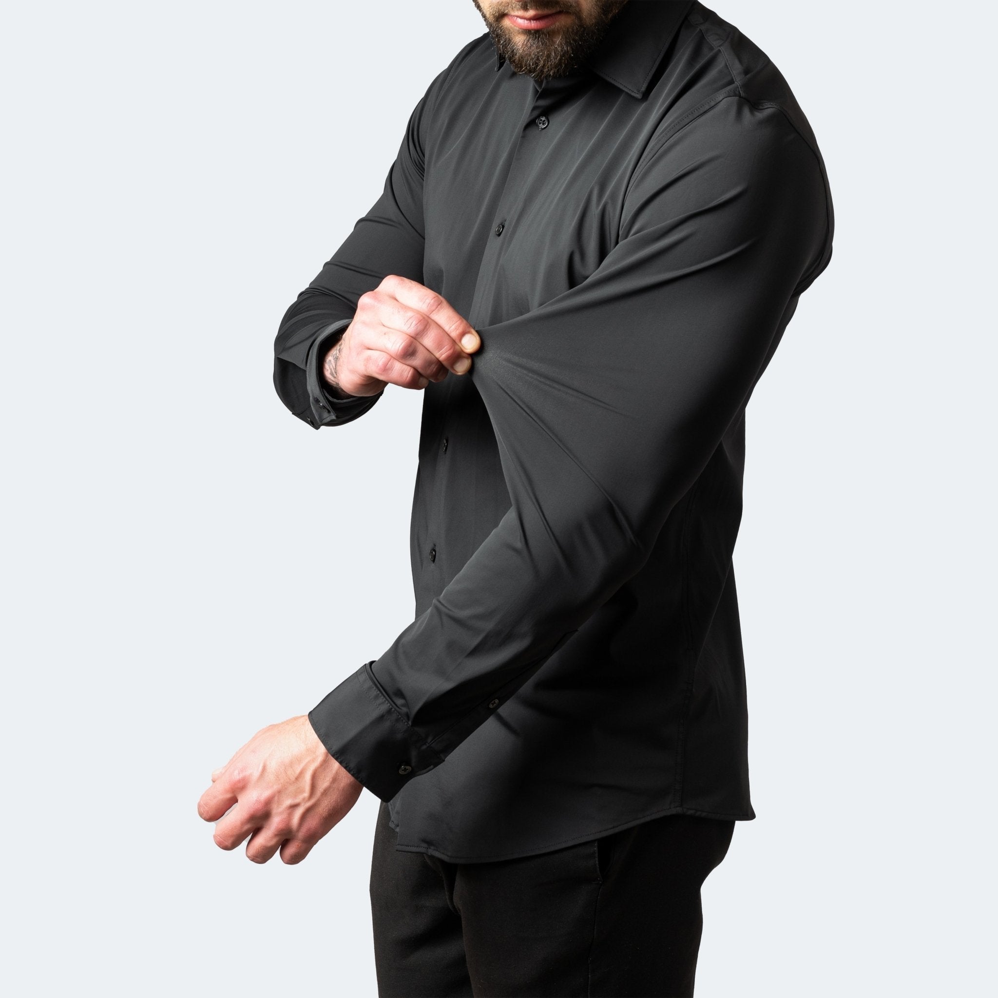Camisa de Hombre Blanca | Estiramiento Extremo y Sin Planchado