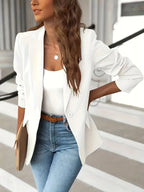Blazer mujer casual entallado manga larga disponible en varios colores