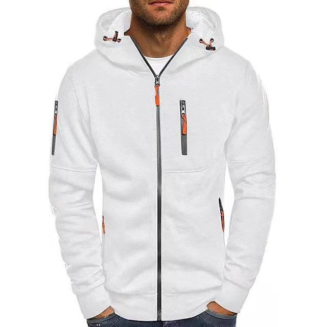 Sudadera con capucha hombre algodón poliéster con bolsillos frontales y capucha doble capa