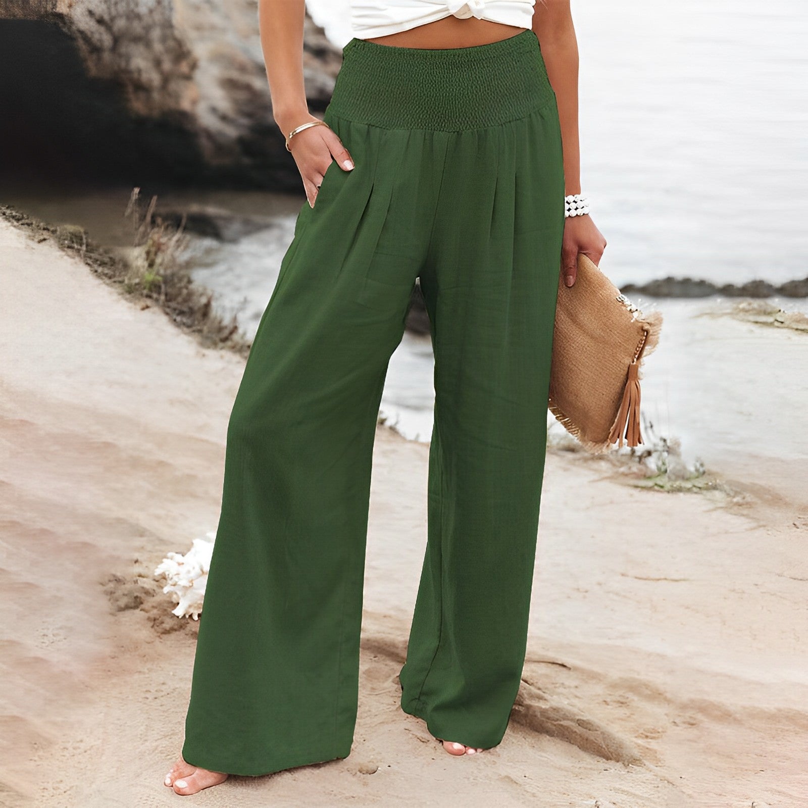 Pantalones Anchos para Mujer | Cintura Alta, Cómodos | Elegancia Diaria
