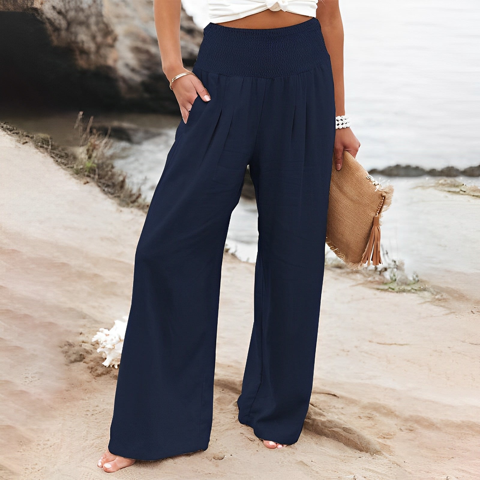 Pantalones Anchos para Mujer | Cintura Alta, Cómodos | Elegancia Diaria