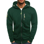 Sudadera con capucha hombre algodón poliéster con bolsillos frontales y capucha doble capa