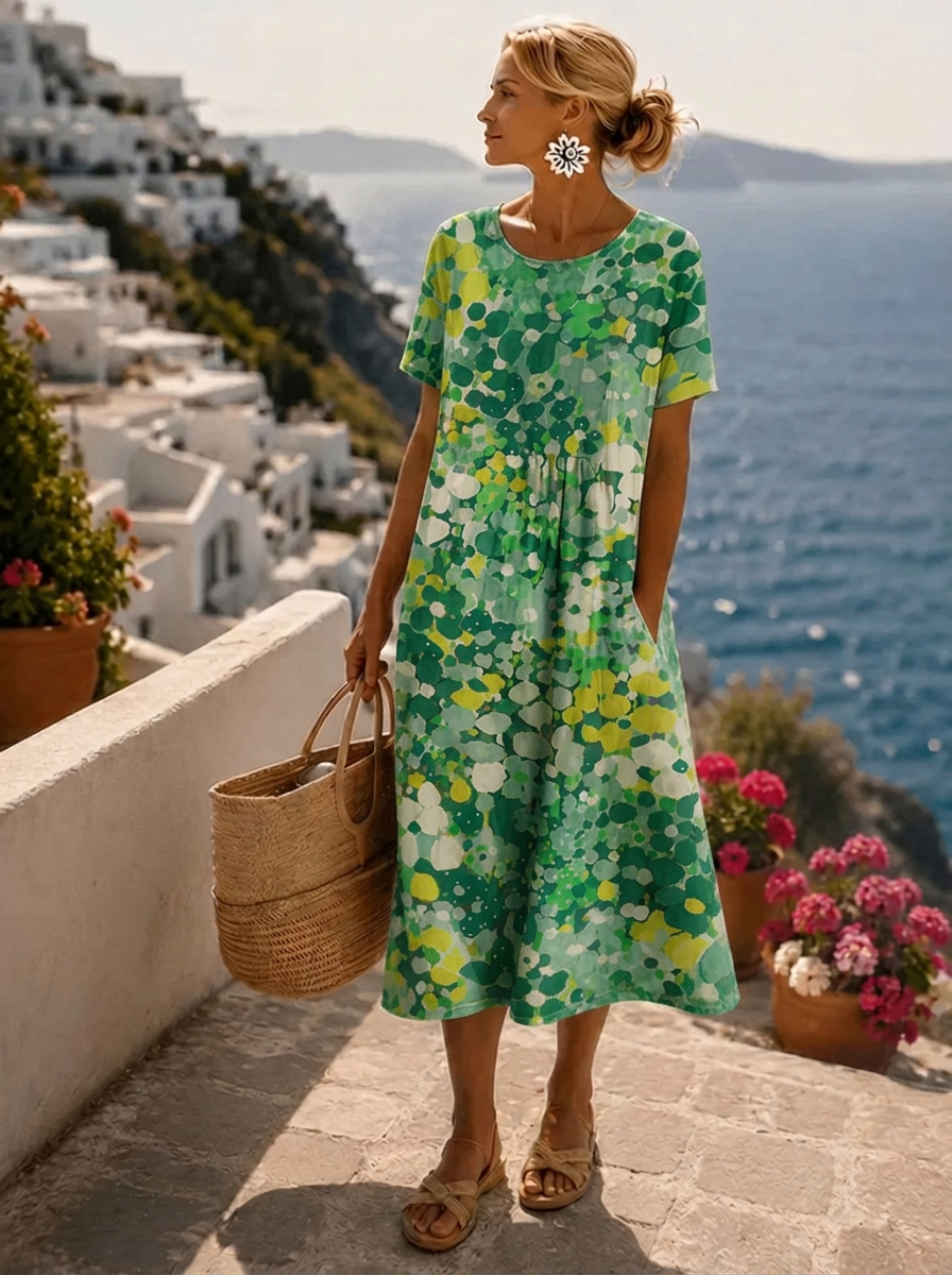 Vestido Midi Floral | Ligero y Transpirable | Verano