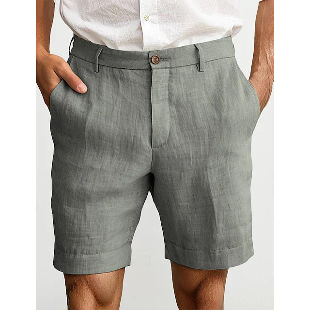 Tuur Pantalones Cortos de Lino para Hombre - Ligeros - Casuales