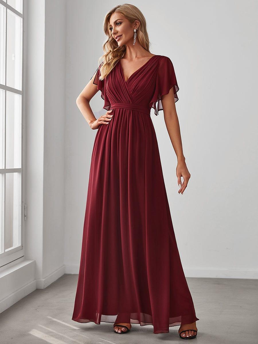 Vestido Maxi | Gasa A-línea Elegante | Fiesta y Bodas