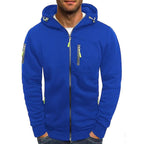 Sudadera con capucha hombre algodón poliéster con bolsillos frontales y capucha doble capa