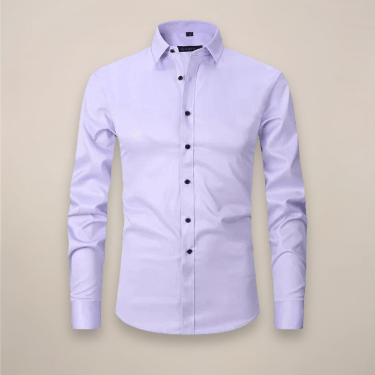 Camisa Hombre Manga Larga Ajuste Estructurado Sin Arrugas