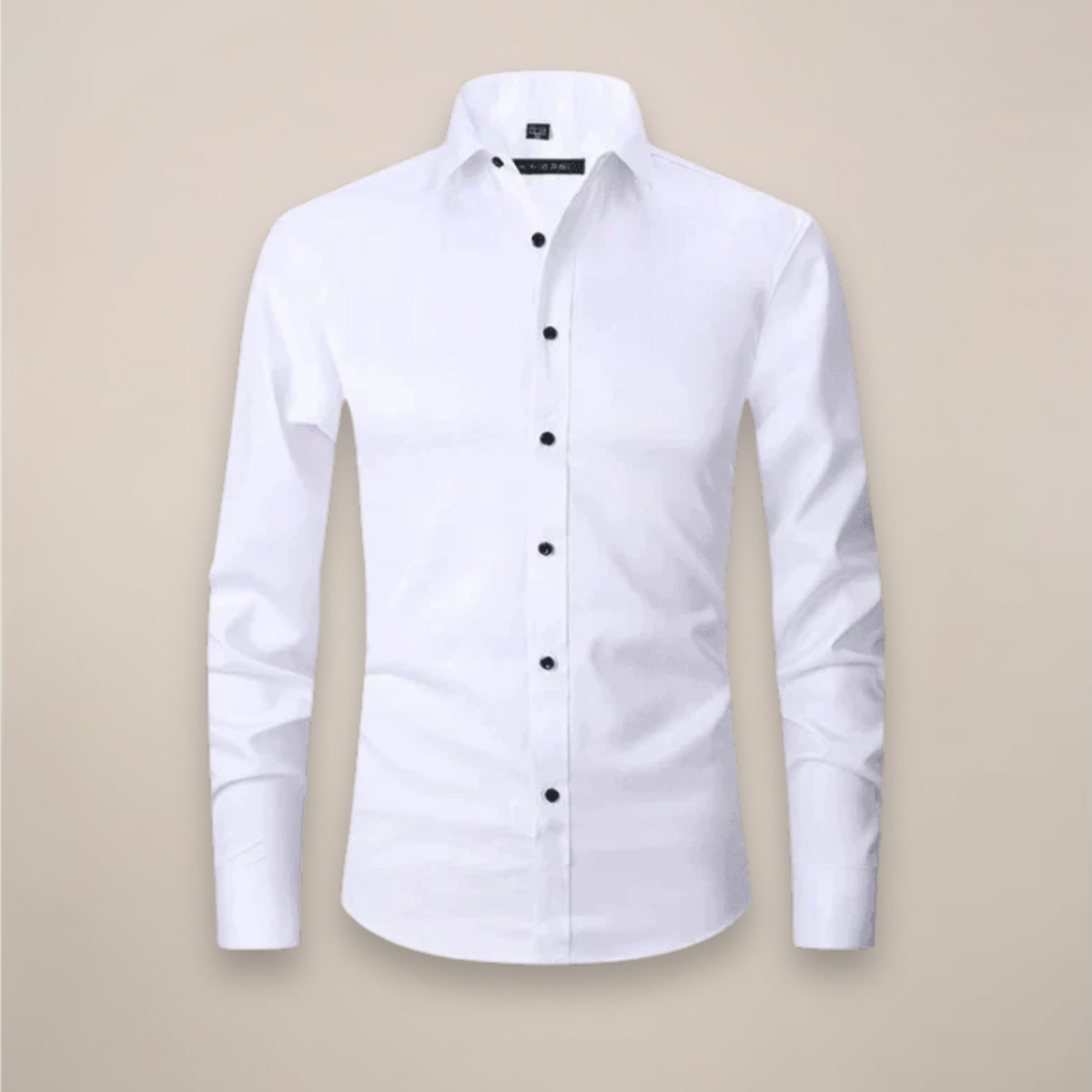 Camisa Hombre Manga Larga Ajuste Estructurado Sin Arrugas
