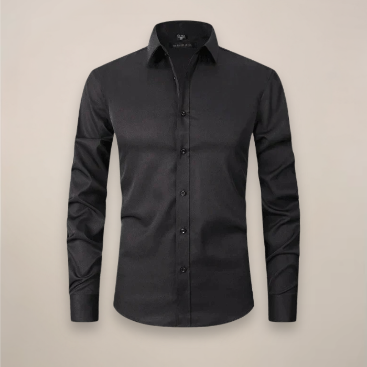 Camisa Hombre Manga Larga Ajuste Estructurado Sin Arrugas