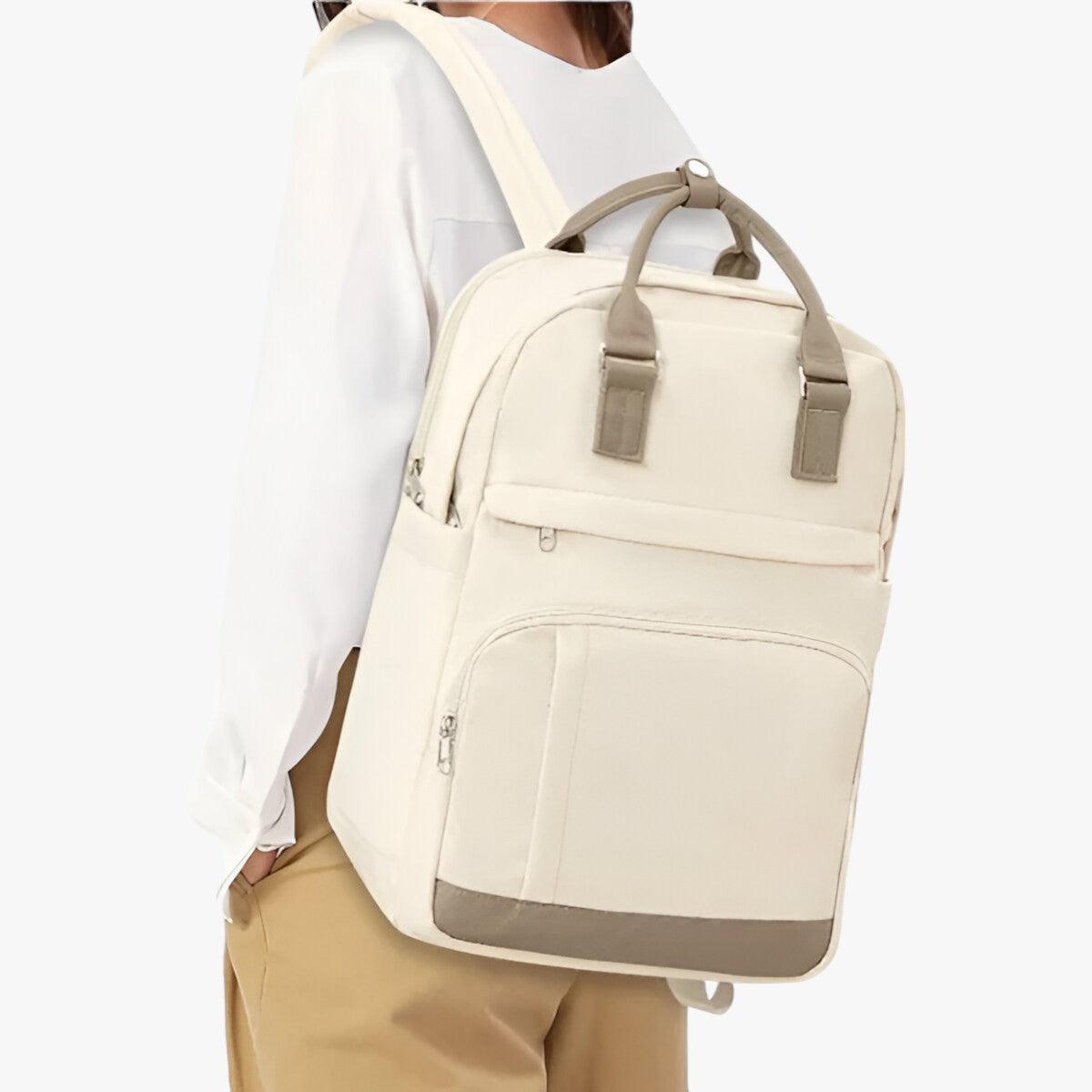Mochila Impermeable | Diseño Urbano, Beige | Funcional